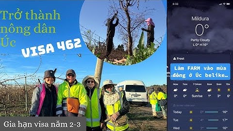 Trải nghiệm quấn cành nho vào mùa đông lạnh O°C ở Úc | Làm farm gia hạn visa năm 2-3 (P2) | Visa 462