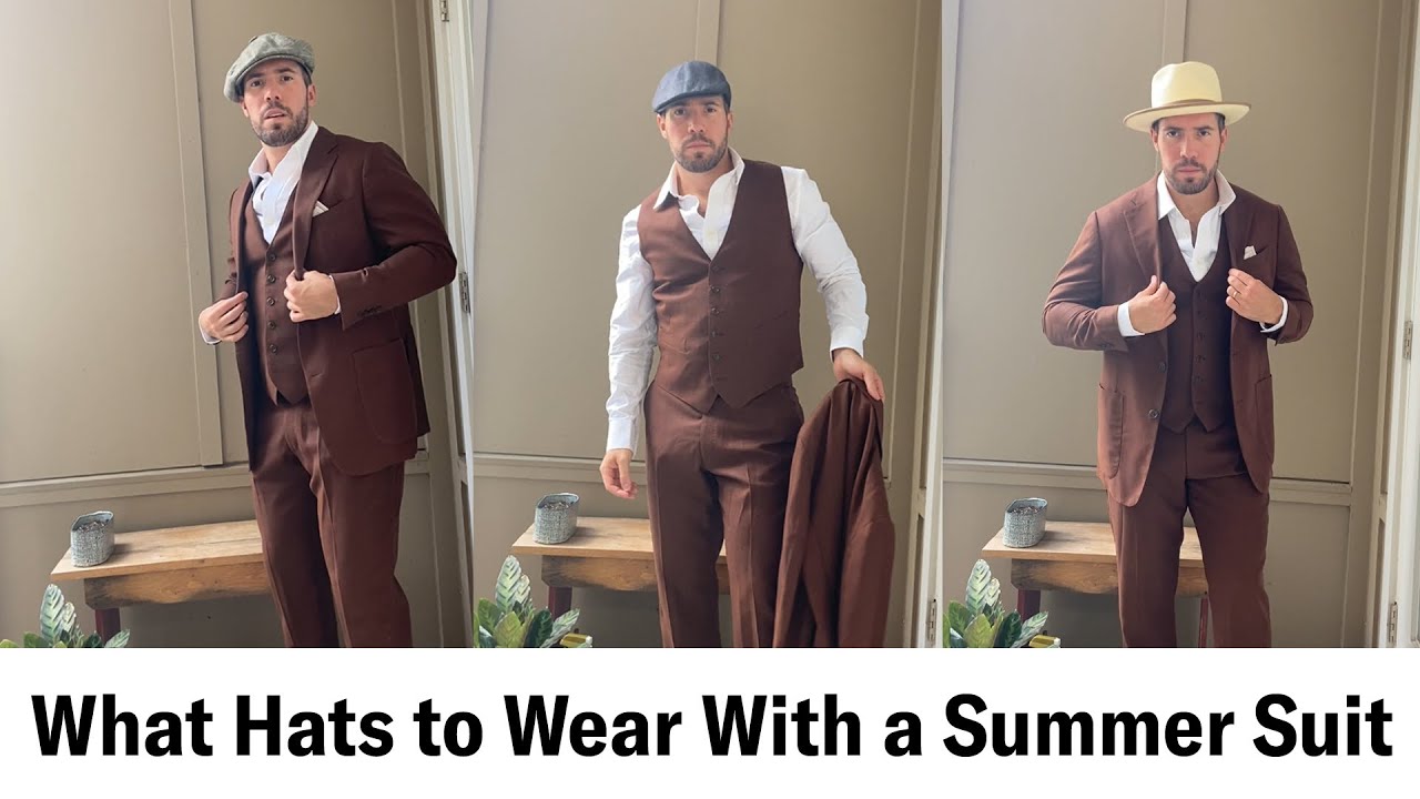 Bourgeon Legepladsudstyr karakterisere What Hats to Wear With a Summer Suit - YouTube