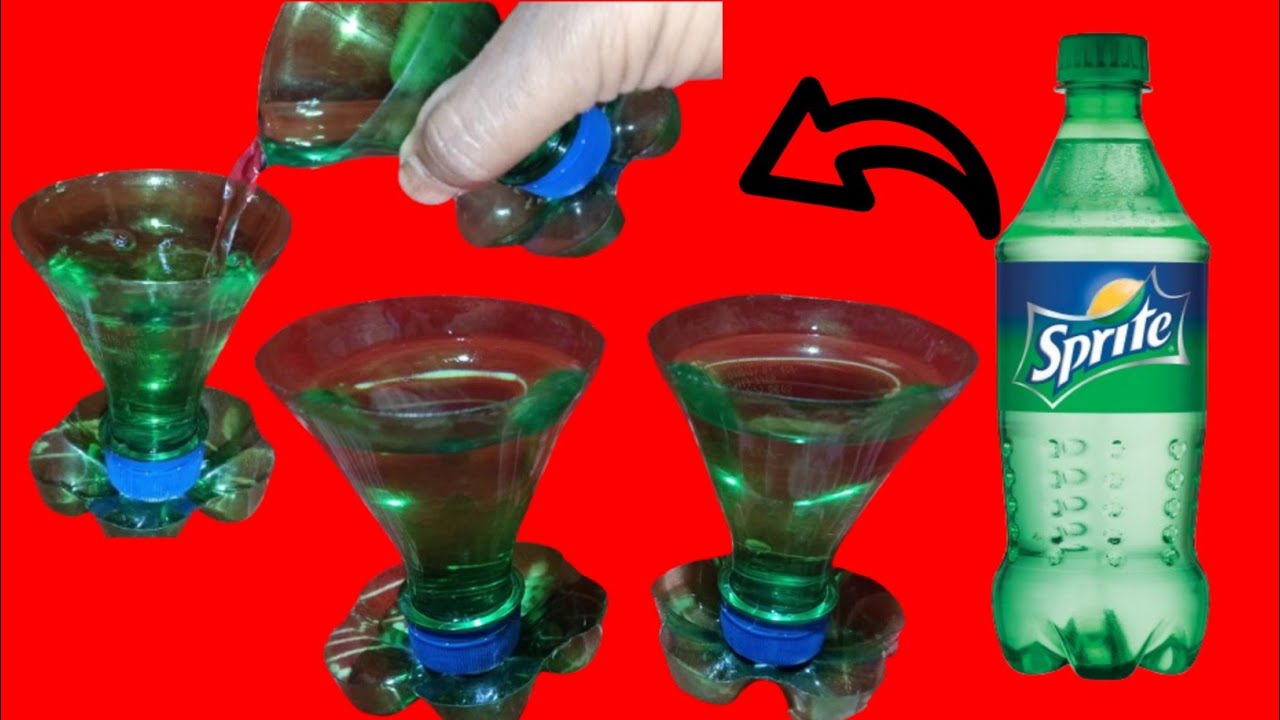 plastic bottle craft ideas l how to make w*n* glass 