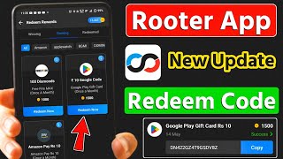 Rooter App Se Redeem Code Kaise Le Router App Se Redeem Code Kaise Len