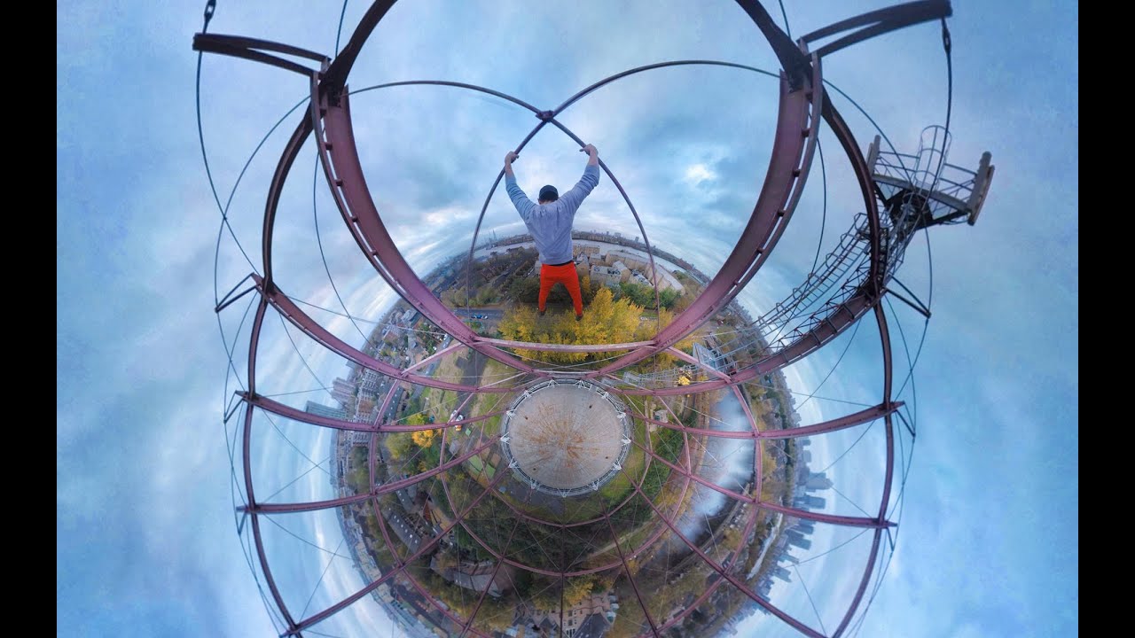 360 Climbing with Ashley Holland | 40 storey human flag | GoPro Spherical
