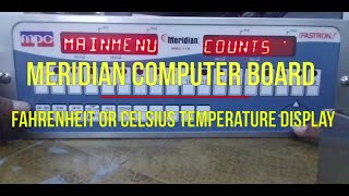 (FASTRON.)® MERIDIAN  Fahrenheit or Celsius Temperature Display
