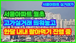 서울아파트 월초 고가실거래 띄워놓고 한달 내내 팔아먹기…