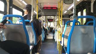 CTA On Board Riding 2008 New Flyer DE60LF Bus 4027 on Route 146 from Gunnison to Michigan/Erie