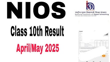 NIOS Class 10 Result 2025 April Exam nios class 10 result kaise dekhe