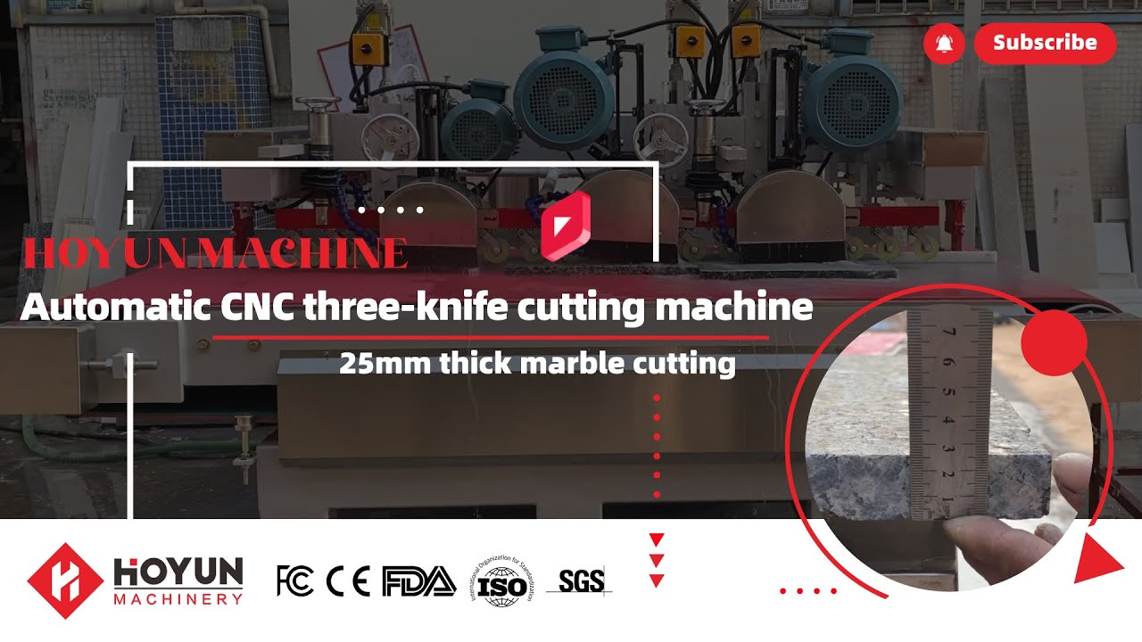 HoYun | CNC three-knife tile cutting machine put into use# ...