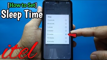 How to Set Sleep Time on itel S15