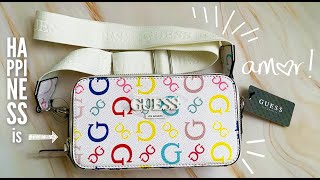 Aesthetic • GUESS Lewistown Double Zip Camera Crossbody Bag (MUST-HAVE!) | Toyoung