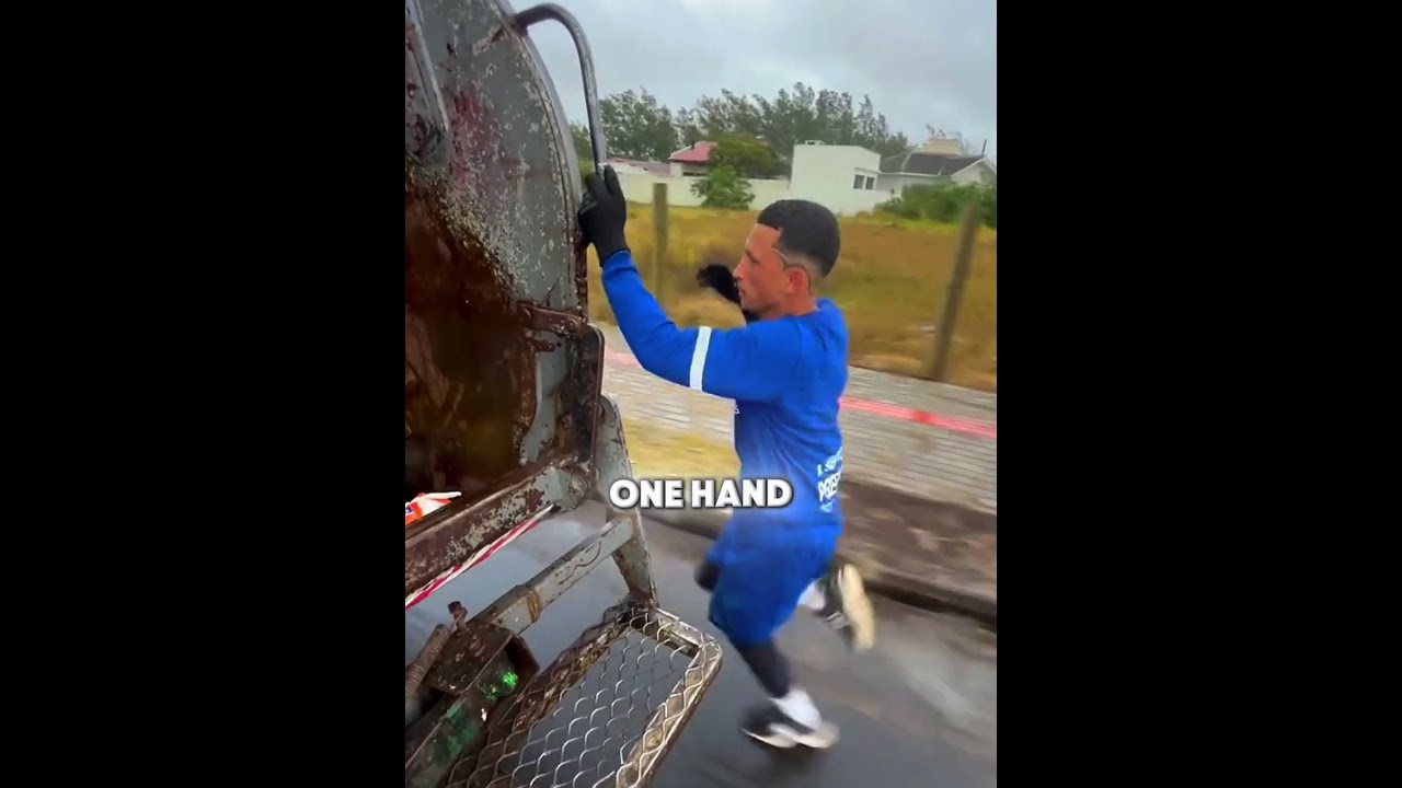 He Is The Fastest Garbage Man 🤯