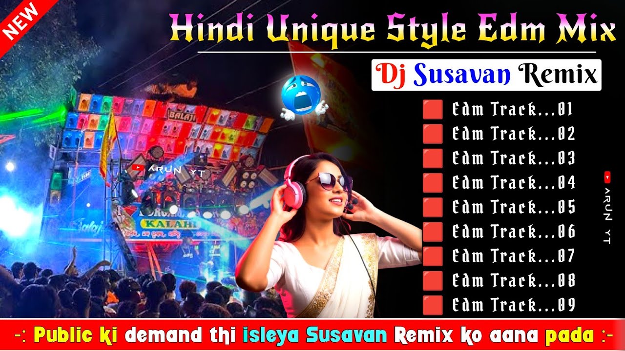  2025 New Hindi EDM Mix ✨ DJ Susovan RemixEDM Songs Susovan Remix ✨ Dj BM Remix