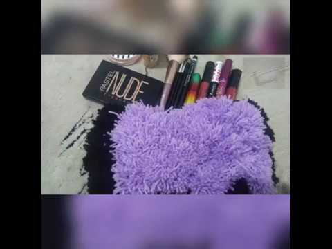 İki bölmeli keçeden makyaj çantası/ kalemlik | Makeup bag DIY | сумка для макияжа