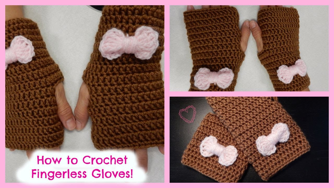 How to Crochet Quick and Easy Fingerless Gloves! YouTube