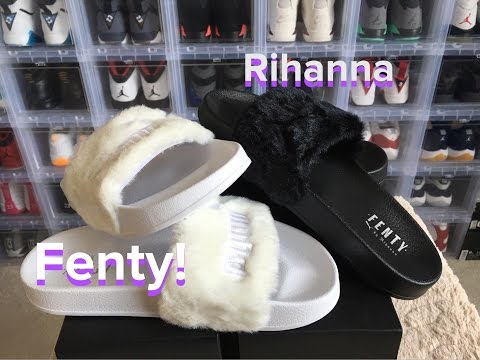 FENTYxPUMA RIHANNA FUR SLIDE REVIEW/ON FOOT!!