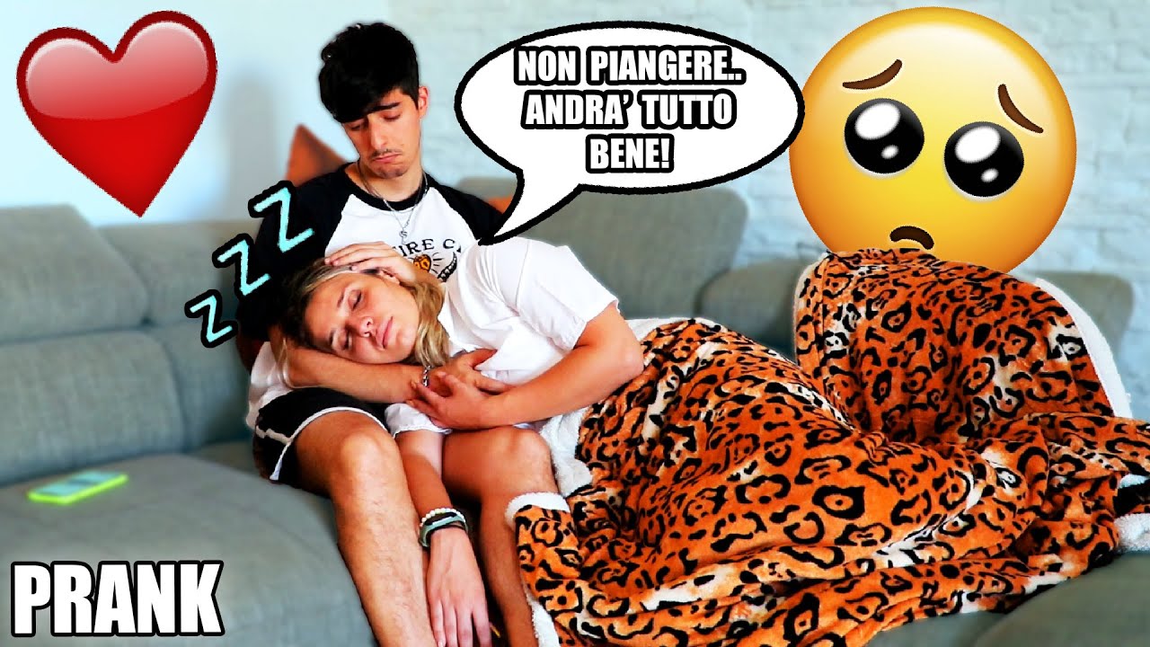 LA MIA RAGAZZA PIANGE E POI SI ADDORMENTA TRA LE MIE BRACCIA! -SCHERZO *REAZIONE STUPENDA*