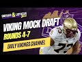 Vikings mock draft rounds 47