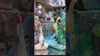 Kids Cartoon Sipper Water Bottle 600ml Adjustable Strap Leakproof Plastic Easy Flip Lid Lightweight