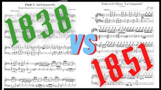 La Campanella Original 1838 VS 1851 (Sheet Music)