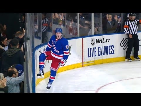 Adam Fox first NHL goal | 10/29/19 [60fps HD]