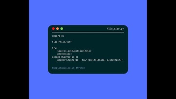 Python OS - Get file size using Python