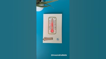 DIY “Thermometer” interactive light-up card. Easy and fun paper circuit project for beginners