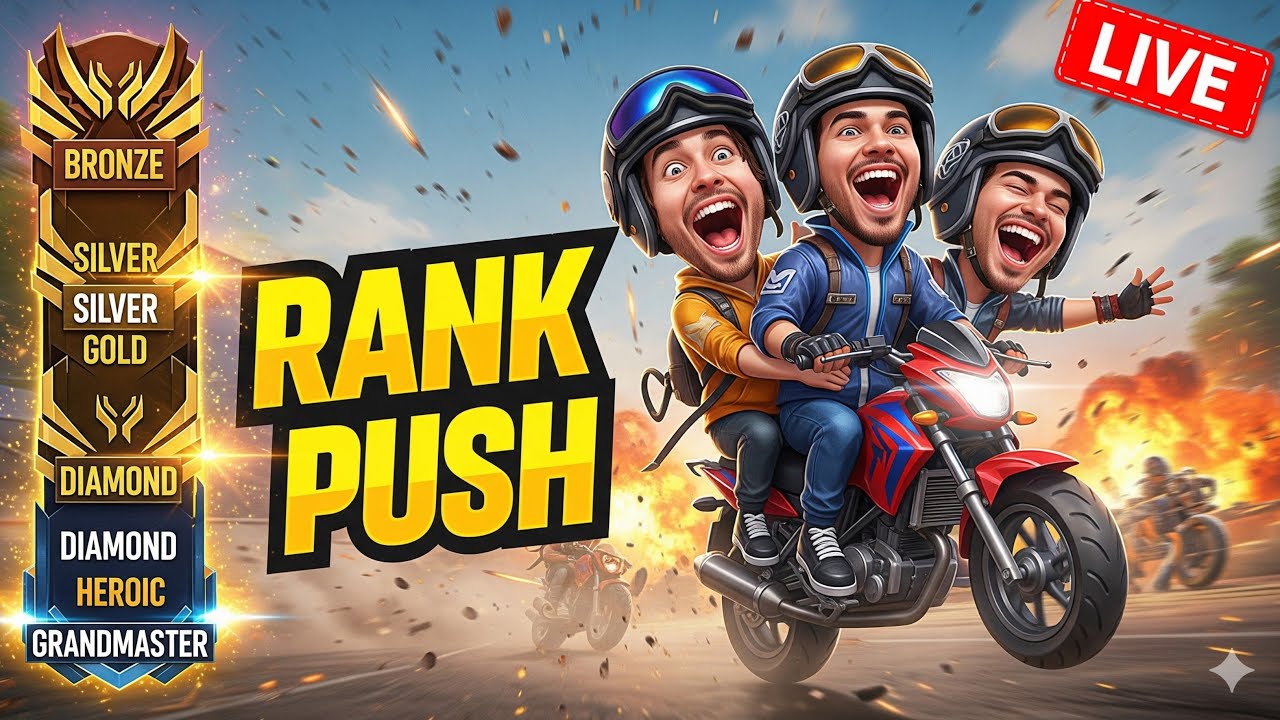 AJ GAMING YT 99 is live | Rank Push Br