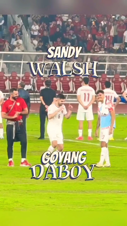 Sandy Walsh Goyang Daboy #sandywals #timnasindonesia #indonesiavsfilipina #kualifikasipialadunia2026