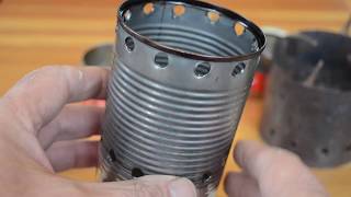 A New Design of Alcohol Backpacker Stove boils water faster than a Trangia