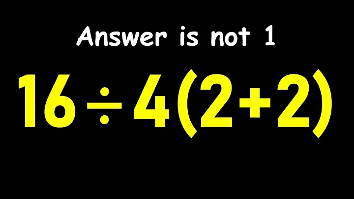 Most People Get This Math Question Wrong!
