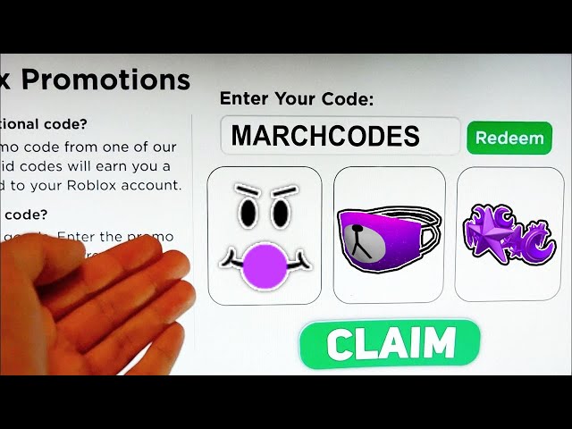 Free Roblox codes (March 2022); all available promo codes - Meristation