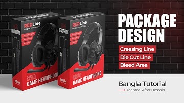 Packaging Design in Adobe Illustrator | How to Create Die Cut Line / Creasing Line / Bleed Area.