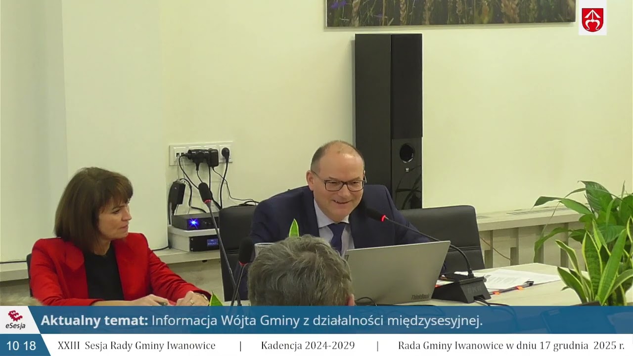 XXIII Sesja Rady Gminy Iwanowice - 18.12.2025 r. | Kadencja 2024-2029