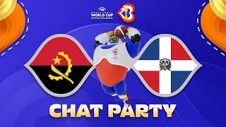 Angola v Dominican Republic – World Cup Chat Party | ⚡🏀 #FIBAWC