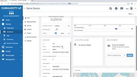 Cumulocity IoT - Device Management - Connection Monitoring 2019.06