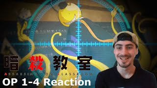 Assassination Classroom All Openings 1-4 Reaction - 暗殺教室 OP 反応