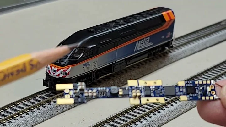 N scale Kato Metra MP36 with ESU LokSound and expanded lighting package install proof of life