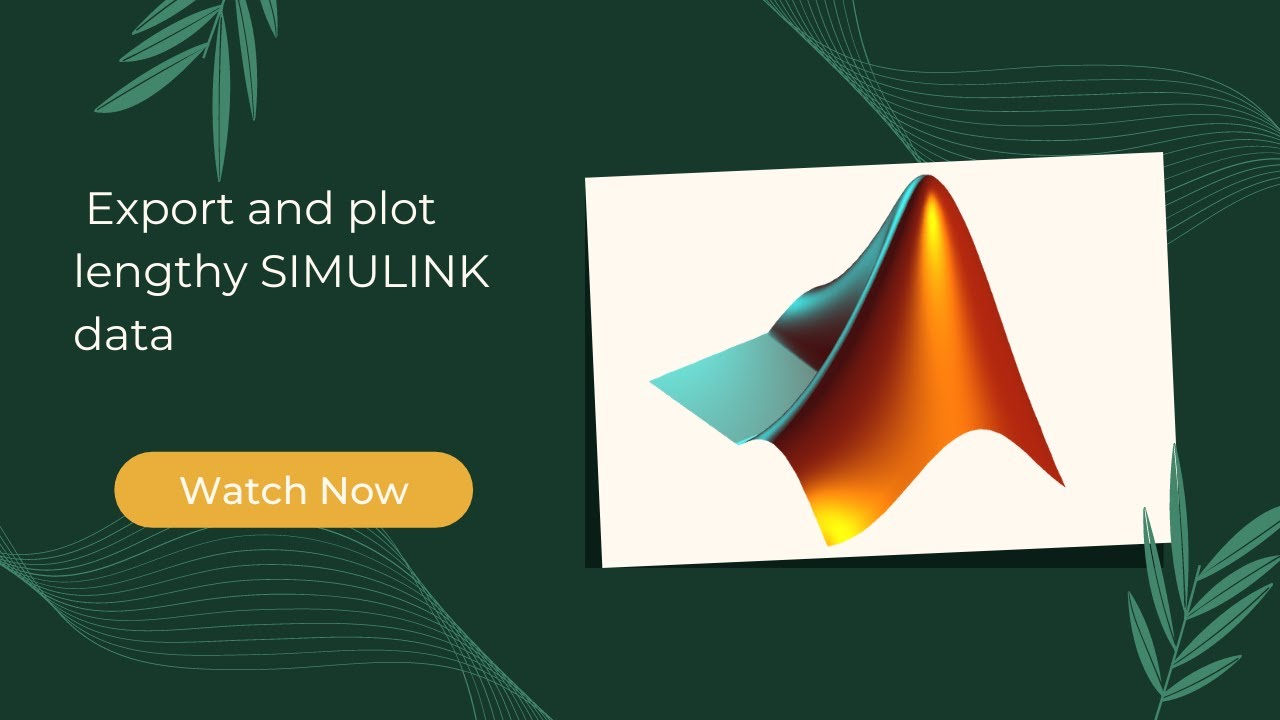 How to export lengthy SIMULINK data to plotting software - YouTube