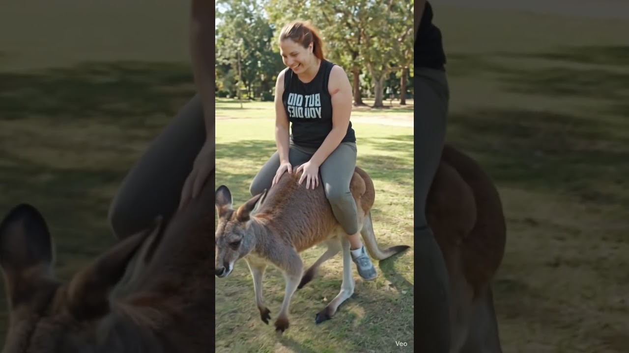 Я еду верхом на кенгуру 🤣🤣