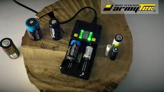 What batteries you can charge in Armytek Uni C2?