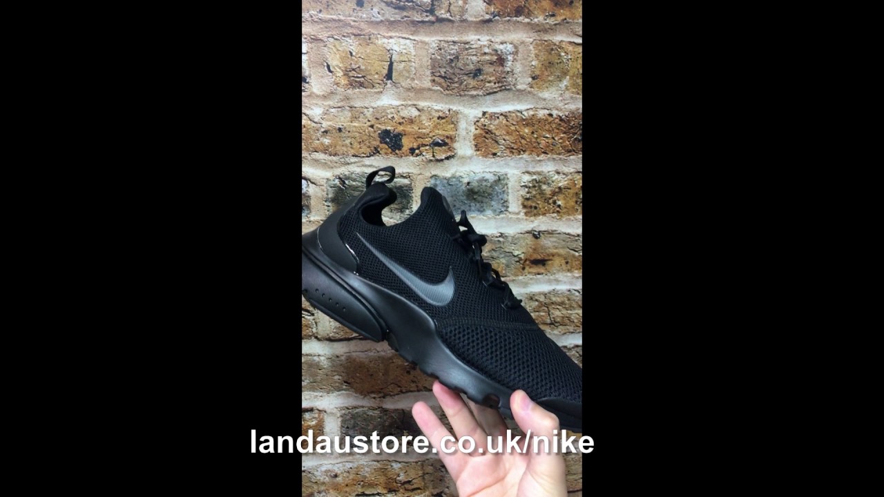 NIKE SHOES MENS PRESTO FLY BLACK