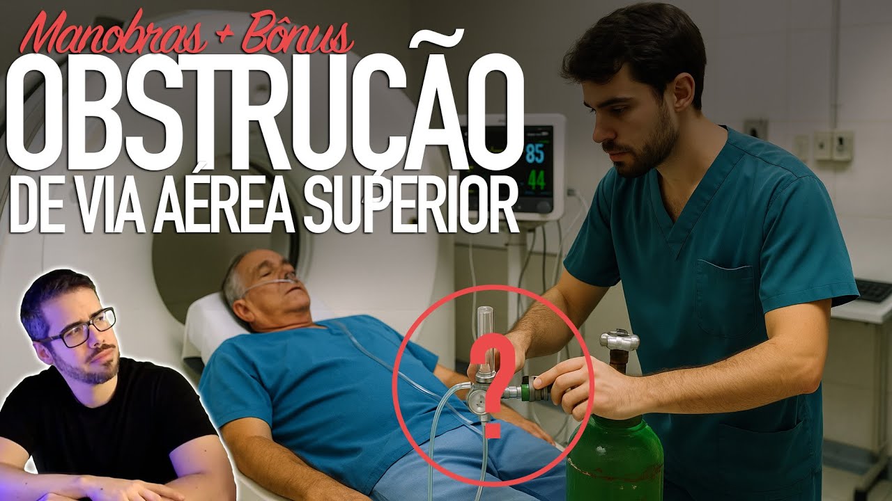 Obstrução de via aérea superior - Como resolver? [P1 - Manobras]  - Chin lift, jaw thrust e mais!