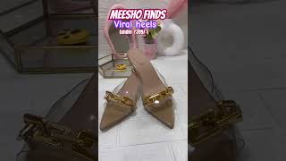 Viral heels from meesho| #meeshofinds #collegehaul #trendingproducts #amzonmustbuy #meeshohaul #diy