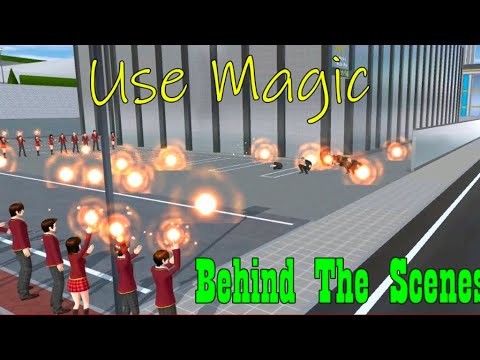 Use Magic Behind the scenes #sakuraschoolsimulator #shortsvideo # ...
