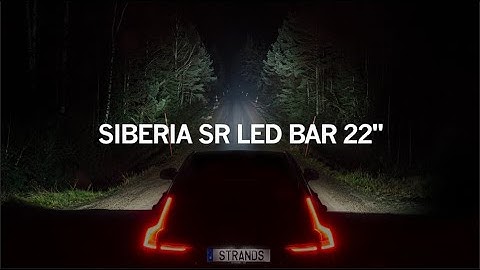 SIBERIA SR LED BAR 22" - DRIVING LIGHT BEAM PATTERN - STRANDS LIGHTING DIVISION