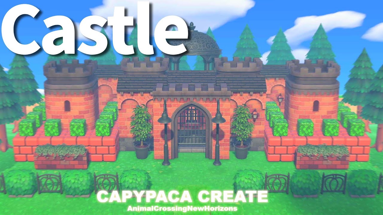 あつ森】簡単にできる「欧風なお城」の作り方│European style Castle 
