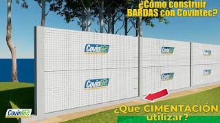 Construcción de BARDAS con PANEL Covintec || ¿Cómo construir con PANEL COVINTEC?