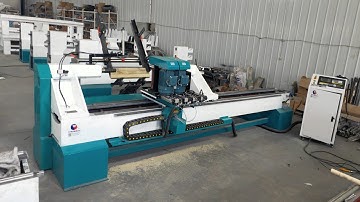 starma cnc wood lathe machine with automatic feeding 4 switchover 40cm diameter 2.5m length rotary