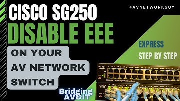 Disable EEE for AV Networks
