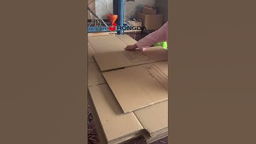 RONGDA Semi automatic corrugated box gluing machine Gluing Corrugated