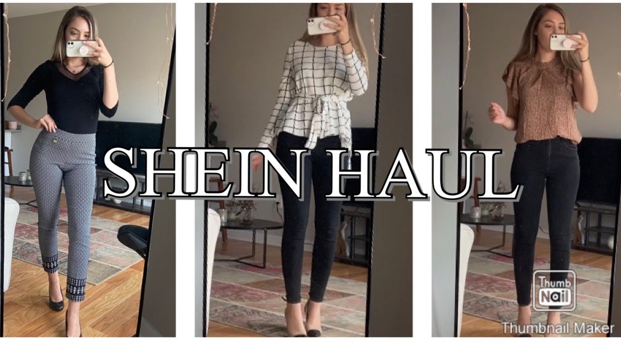 SHEIN TRY-ON HAUL ~ WORKWEAR/BUSINESS CASUAL OUTFITS - YouTube