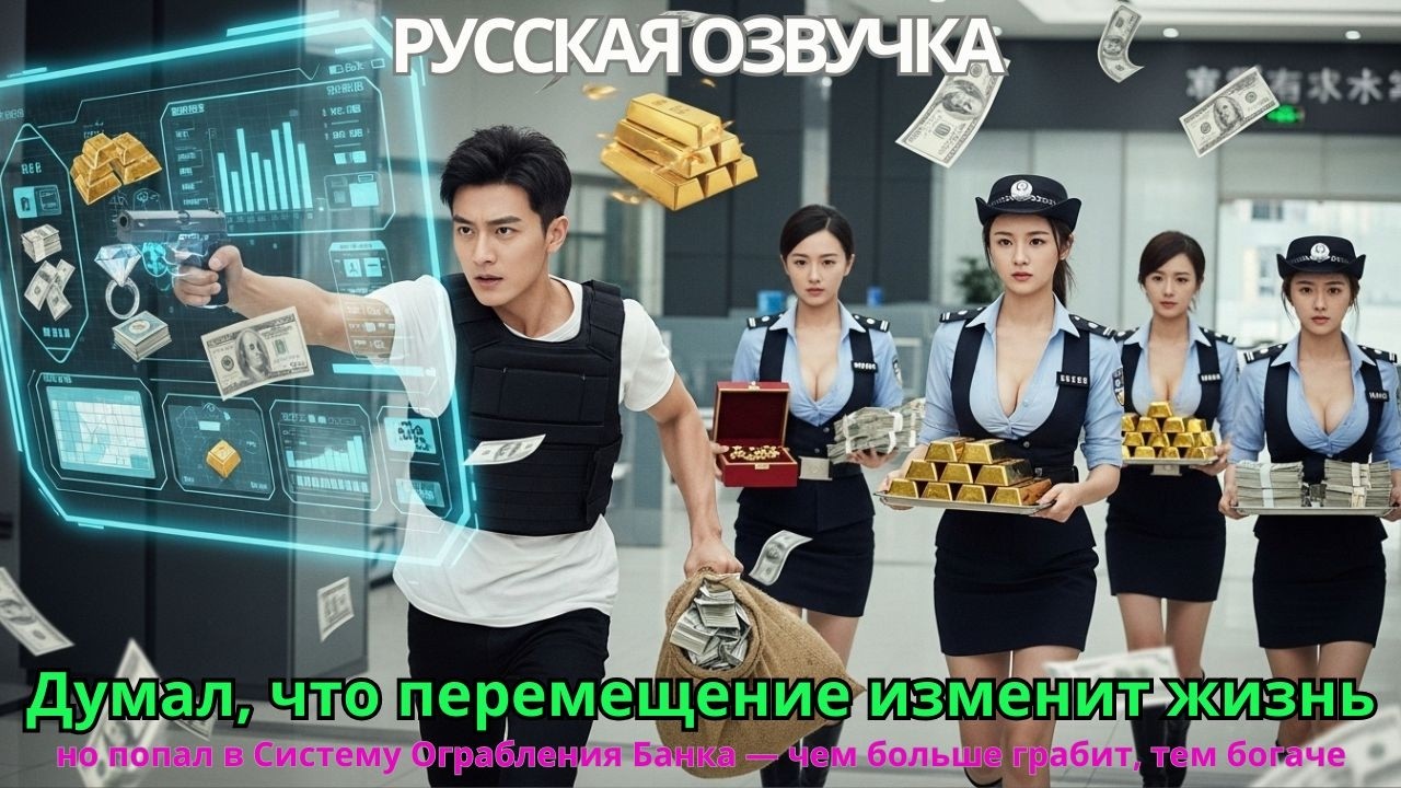 Думал что перемещение изменит жизнь но попал в Систему Ограбления Банка чем больше грабит тем богаче